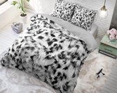 Sleeptime Katoen Cheetah Skin - Dekbedovertrekset - Lits-Jumeaux - 240x200/220 + 2 kussenslopen 60x70 - Grijs