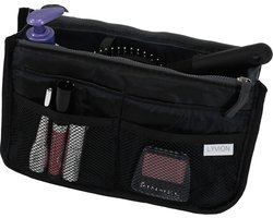 LYVION - Tas Organizer - Bag in Bag - Bag Organizer - 11 Vakken en Ritssluiting - Zwart