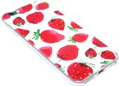 Aardbeien hoesje siliconen Geschikt voor iPhone 6 / 6S