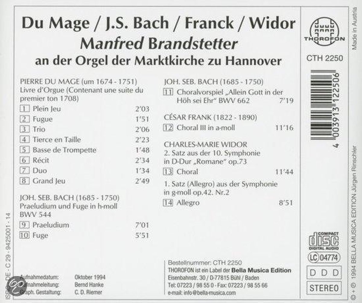 Livre D Orgue: Orgel Marktkirche Ha