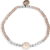 Scmyk armband BG-264 D Peppermint Patty zilverkleurig