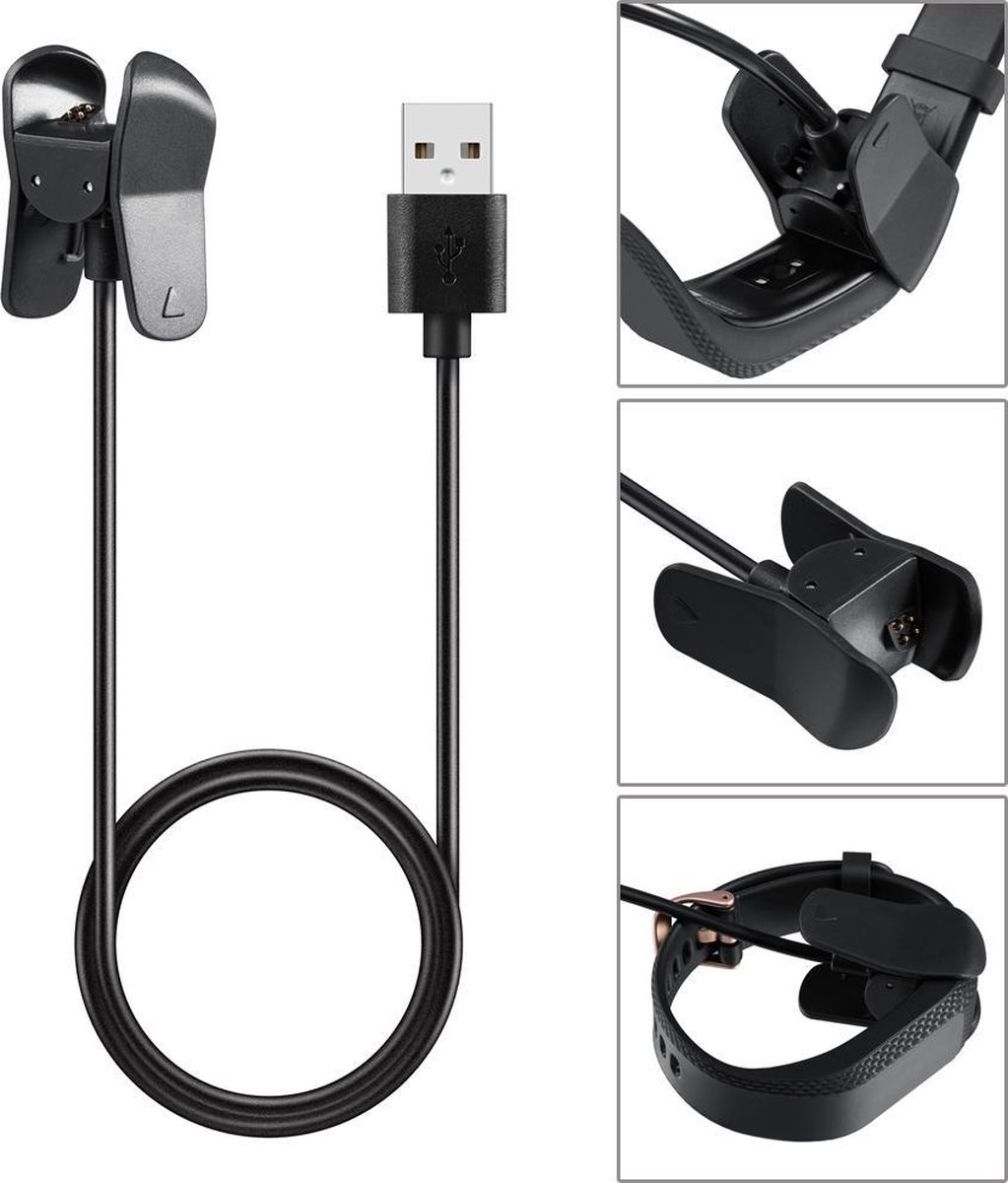 USB Oplader Voor Garmin Vivosmart 3 - Dock Lader Charger Oplaad Kabel /  Laadkabel - Zwart | bol.com