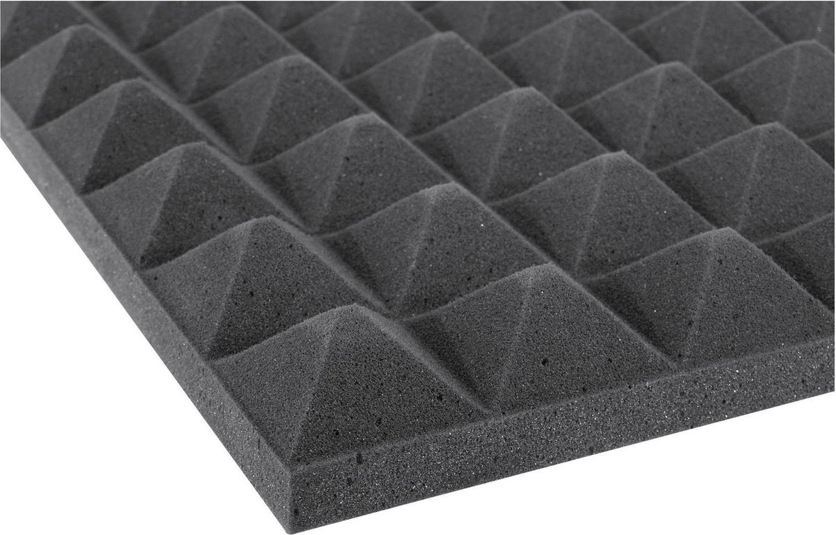 Mousse acoustique studio OMNITRONIC 50x50cm - Pyramide - isolation phonique  - tapis