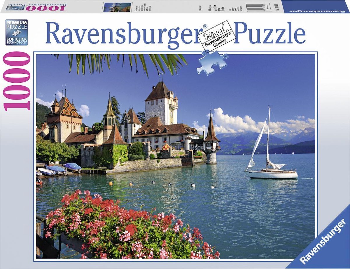 Prooi Consumeren Stout Ravensburger puzzel Aan het meer Thun, Bern - Legpuzzel - 1000 stukjes |  bol.com