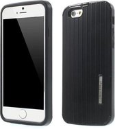 PC/TPU Hardcase Lijnen iPhone 6(s) - Zwart