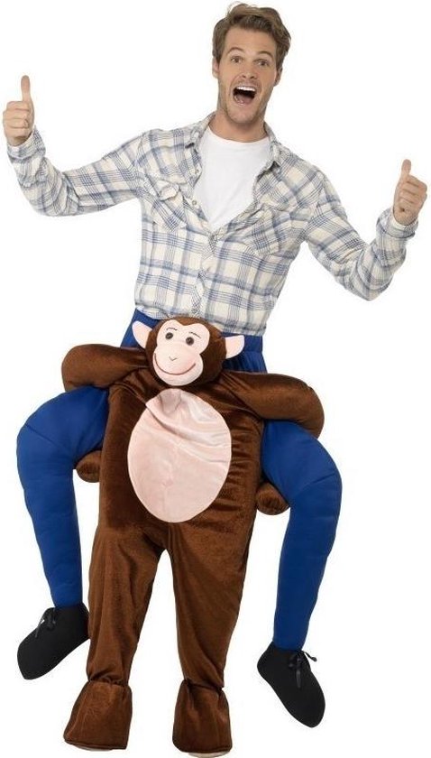 Kiwi Blaast op Opnemen Instap dierenpak kostuum aap voor volwassenen - apenpak | bol.com