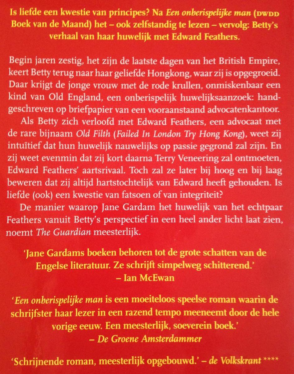Een trouwe vrouw - back cover