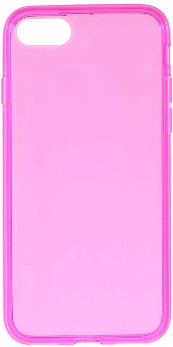 TPU Softcase iPhone 7/8/SE 2020 - Roze Transparant