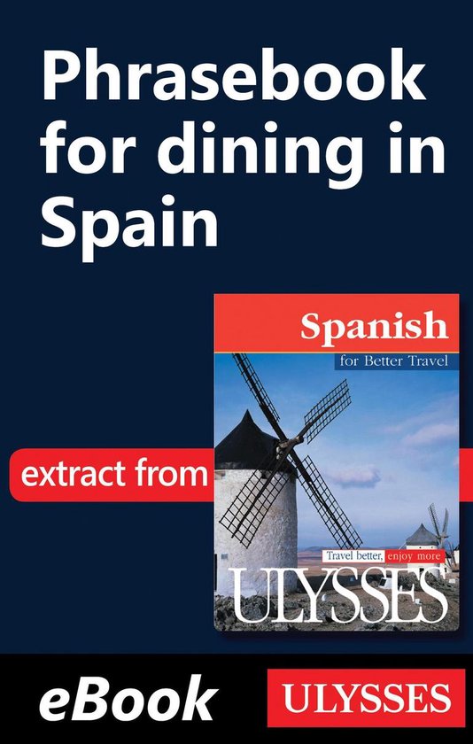 Guides de conversation - Phrasebook for dining in Spain - cover