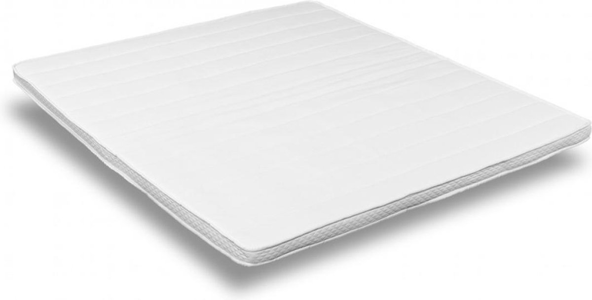 Topdekmatras - Topper 180x220 - Koudschuim HR55 6cm - Medium + Bamboo tijk