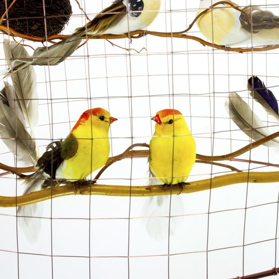 Hanglamp met vogeltjes - Landelijk - Kinderkamer - Speelkamer - Babykamer - Hal - Ø30cm. — afbeelding 3