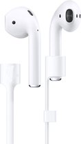 Bandje geschikt voor Apple Airpods 1/2 - Siliconen - Wit