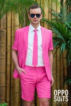 OppoSuits SUMMER Mr. Pink - Heren Zomer Pak - Casual Effen Gekleurd - Roze - Maat EU 62