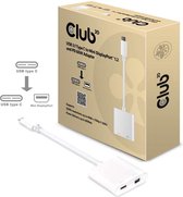 club3D CAC-1509 USB Adapter [1x USB-C stekker - 1x Mini-DisplayPort bus, USB-C bus] Wit