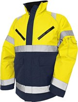 Blåkläder 4819-1977 Dames winterjas High Vis Geel/Marineblauw maat XL