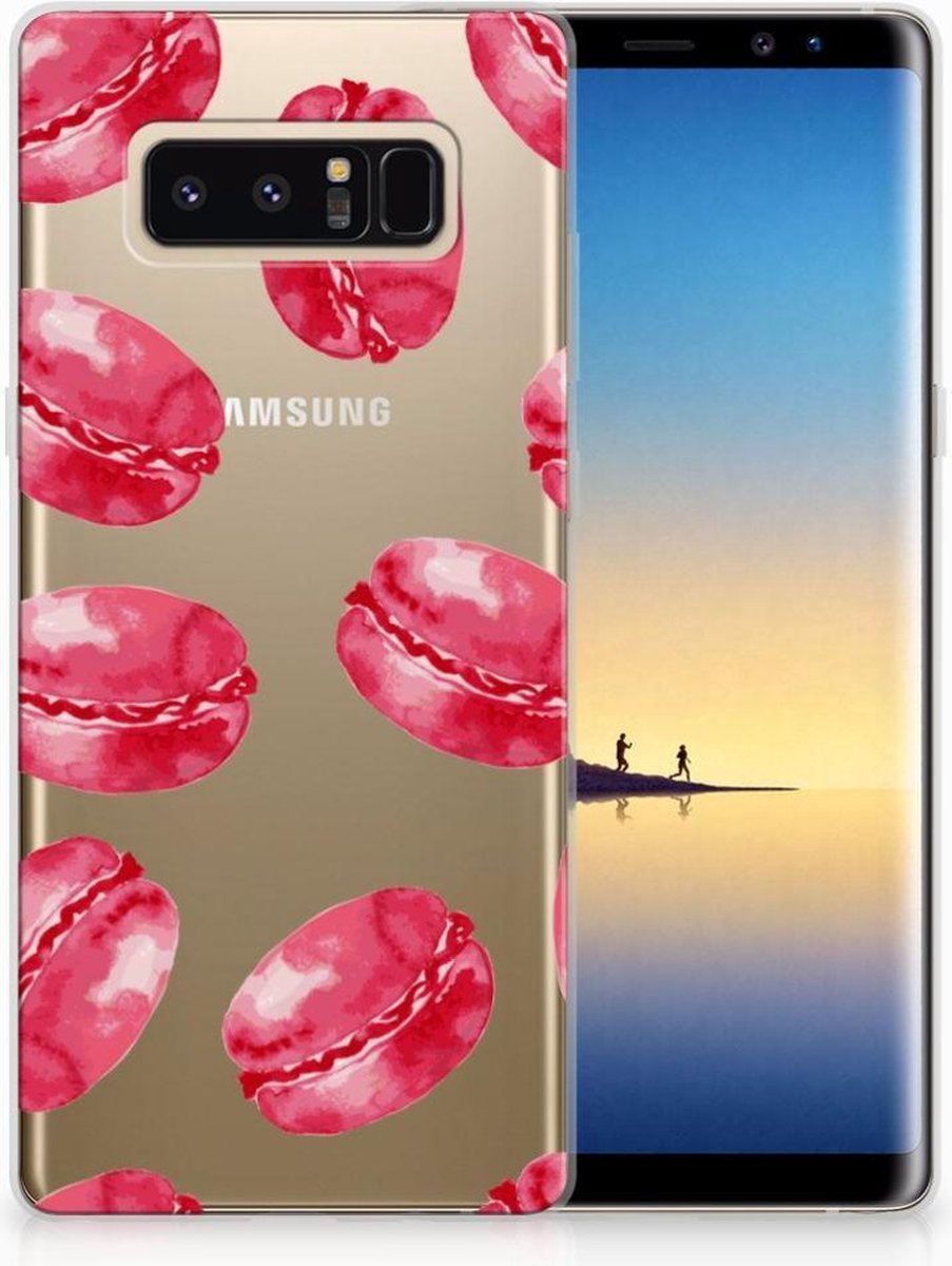 Samsung Galaxy Note 8 Siliconen Case Pink Macarons