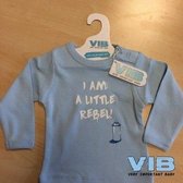 "VIB T-shirt ""I am a little rebel"" 3-6 mnd."