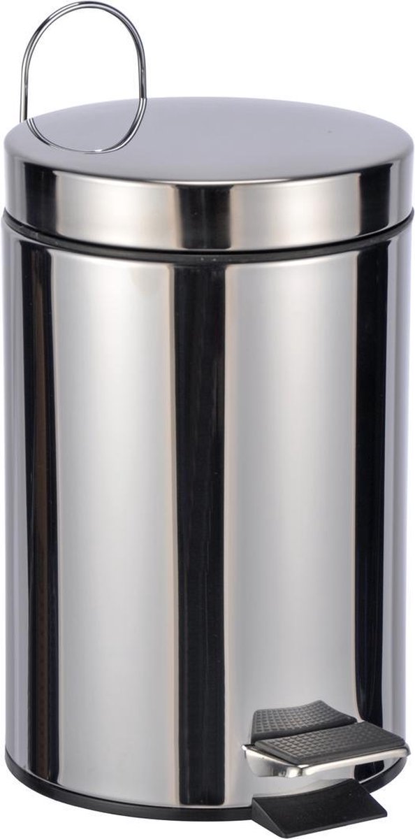 Goedkoopste Haushalt 39007 - Pedaalemmer - 3 liter - RVS