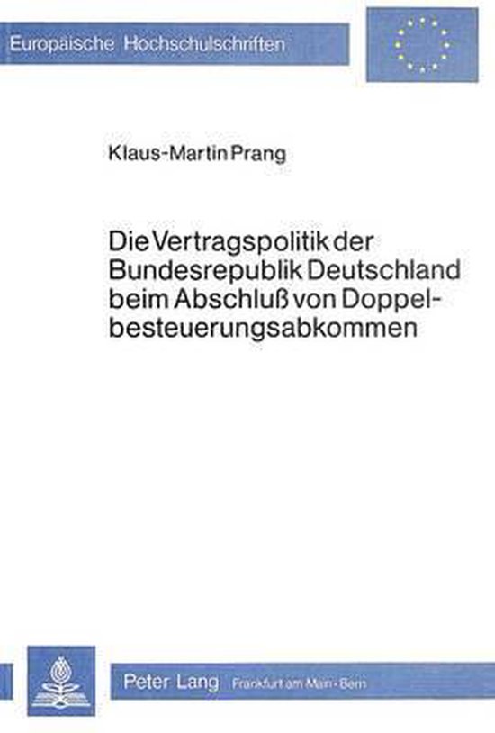 Die Vertragspolitik Der Bundesrepublik Deutschland Beim Absc ... - cover