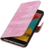 Mobieletelefoonhoesje.nl - Samsung Galaxy A5 (2016) Hoesje Hagedis Bookstyle Roze