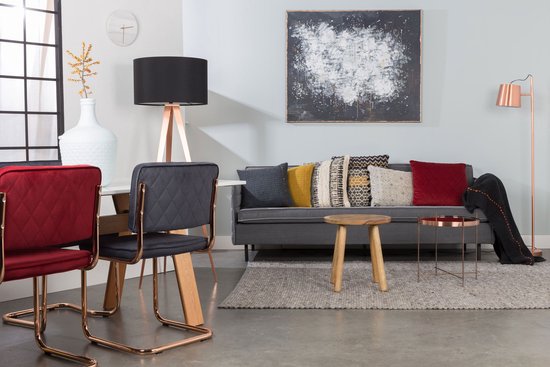 Zuiver Dendron Bijzettafel Rond 43 cm Mangohout - Bruin