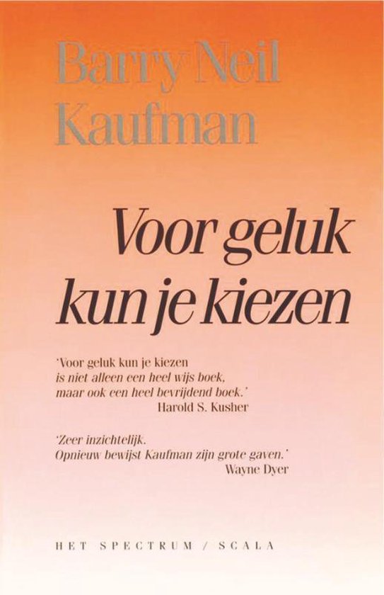 Cover van het boek 'Voor geluk kun je kiezen'