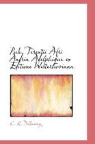 Pub. Terentii Afri Andria Adelphique Ex Editione Westerhoviana