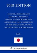 Ministerial Order Specifying Goods and Technologies Pursuant to the Provisions of the Appended Table 1 of the Export Trade Control Order and the Appended Table of the Foreign Exchange Order (