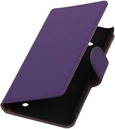Bookstyle Wallet Case Hoesjes Geschikt voor Microsoft Lumia 550 Paars