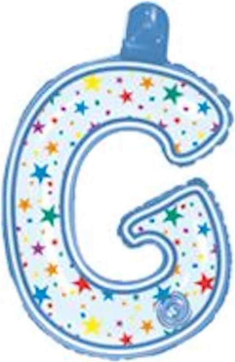 opblaasbare letter G multi color