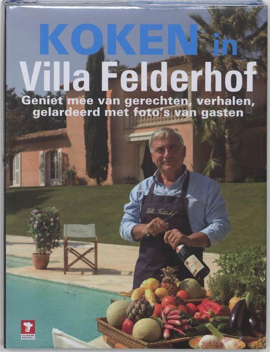 Cover van het boek 'Koken in Villa Felderhof' van L. Faber