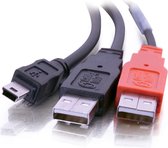 CablesToGo Usb-kabel - C2G USB B/USB A Y-Cable