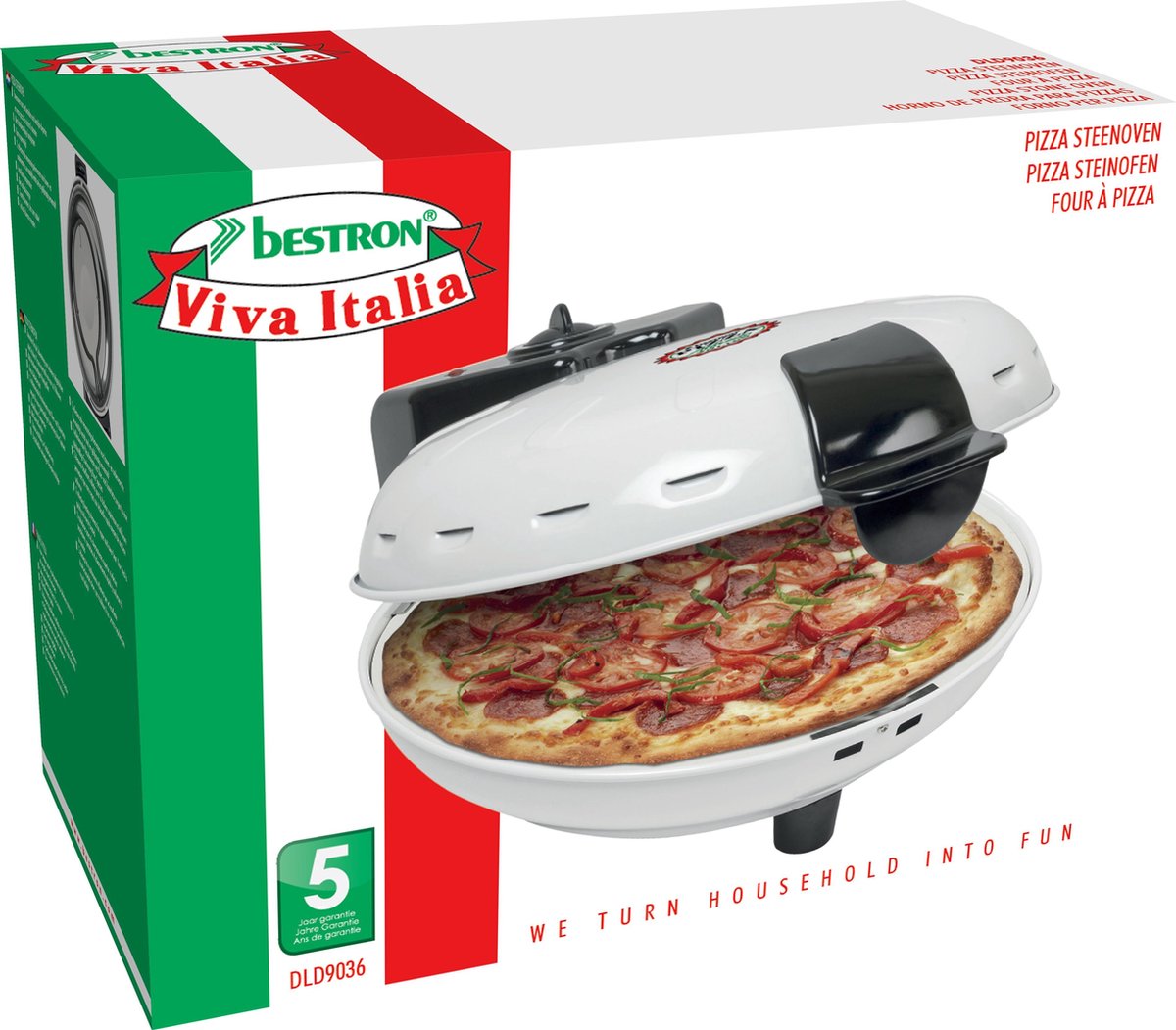 Bestron DLD9036 Machine et four à pizzas 1000 W | bol.com