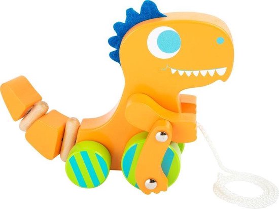 Trekfiguur / trekdier hout - Dino - Houten speelgoed vanaf 1 jaar | bol.com