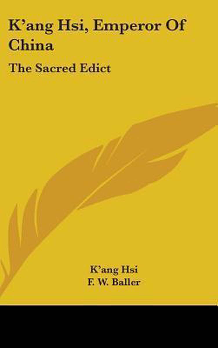 K'ang Hsi, Emperor Of China van Kang Hsi