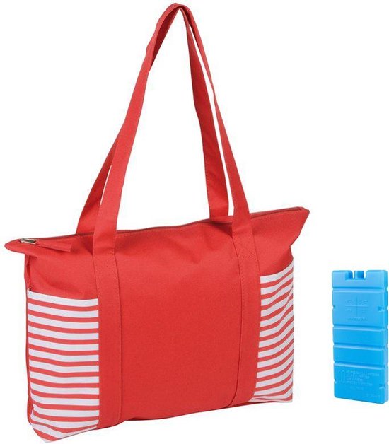 Strandtas Ceva Rood met koelelement