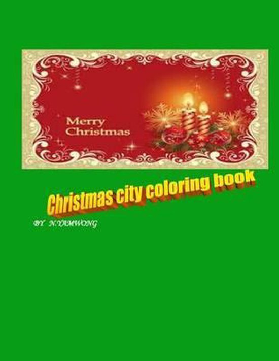 Christmas city coloring book - cover