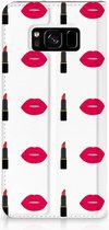 Hoesje Geschikt voor Samsung Galaxy S8 Design Lipstick Kiss