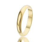 Montebello Ring Huwelijk - Unisex - 925 Zilver Verguld - Trouw - 3 mm - maat 50 - 16