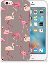 Geschikt voor iPhone 6s Siliconen hoesje Flamingo