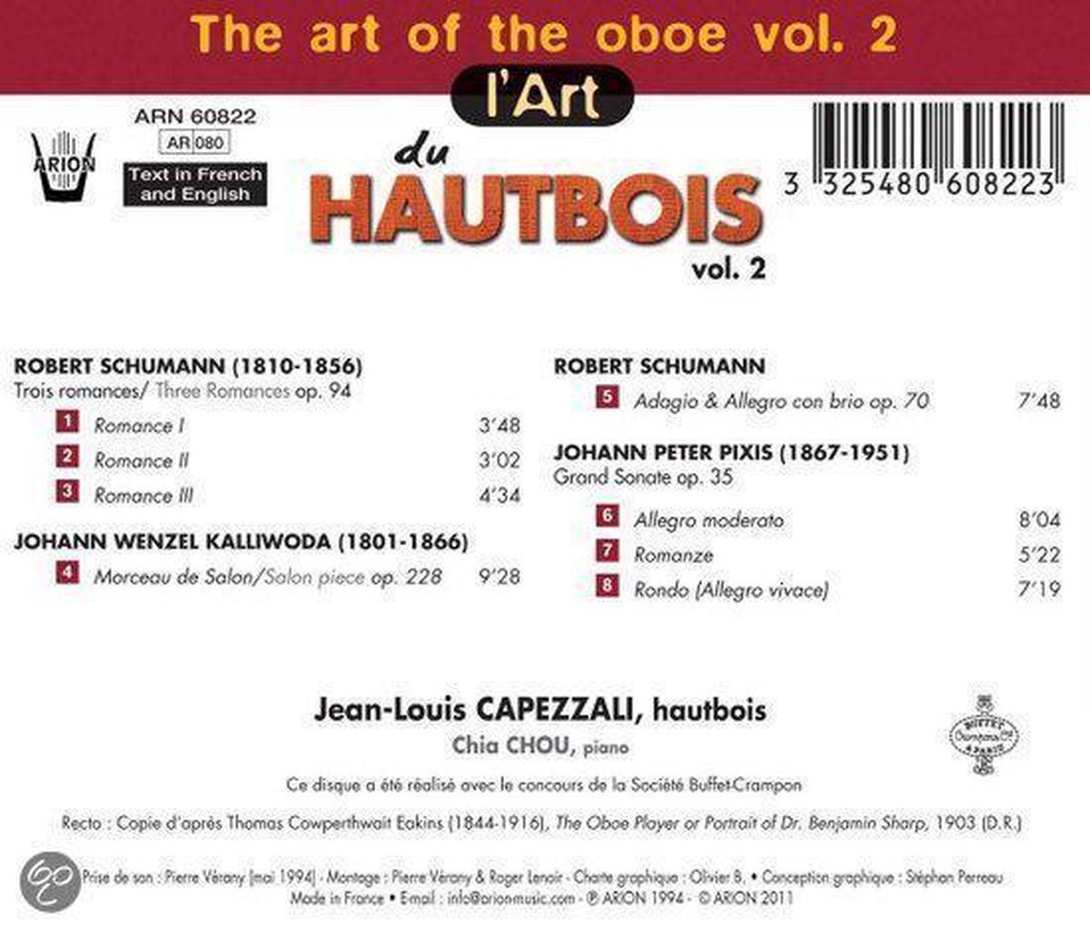 Jean-Louis Capezzalli - Art Of The Oboe Vol 2