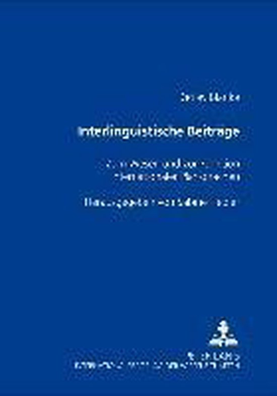 Interlinguistische Beiträge - cover