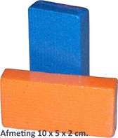 Rojafit-Budget-Puimsteen-Eeltblok -10 cm- Voordeelset 2 Stuks : Blauw + Oranje