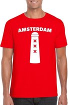 Amsterdammertje shirt rood heren L