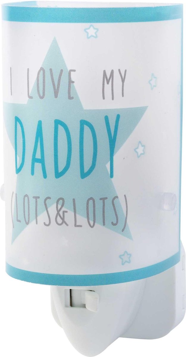 Dalber Nachtlamp Daddy 13 Cm Blauw