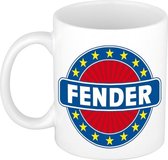 Fender naam koffie mok / beker 300 ml  - namen mokken