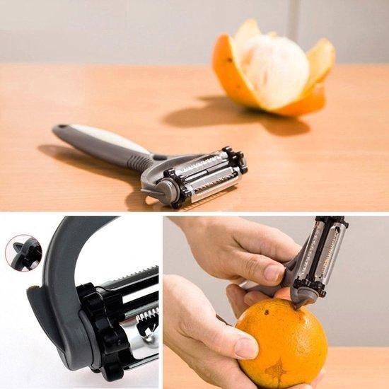 3-in-1 Dunschiller - Spiraalsnijder (Zwart)