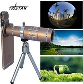 TKSTAR Telefoon Camera Lens 18X Zoom Optische Telescoop Met Statiefklem Set Voor iPhone Android Goud