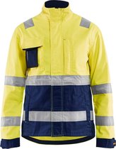 Blåkläder 4903-1811 Damesjas High vis Geel/Marineblauw maat XS