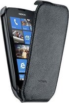 Nokia Lederen flip cover voor Nokia Lumia 610 - Zwart